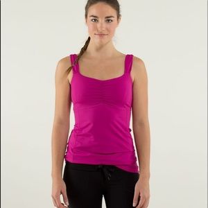 Lululemon Aria Tank Top Hot Pink  Size 2 GUC